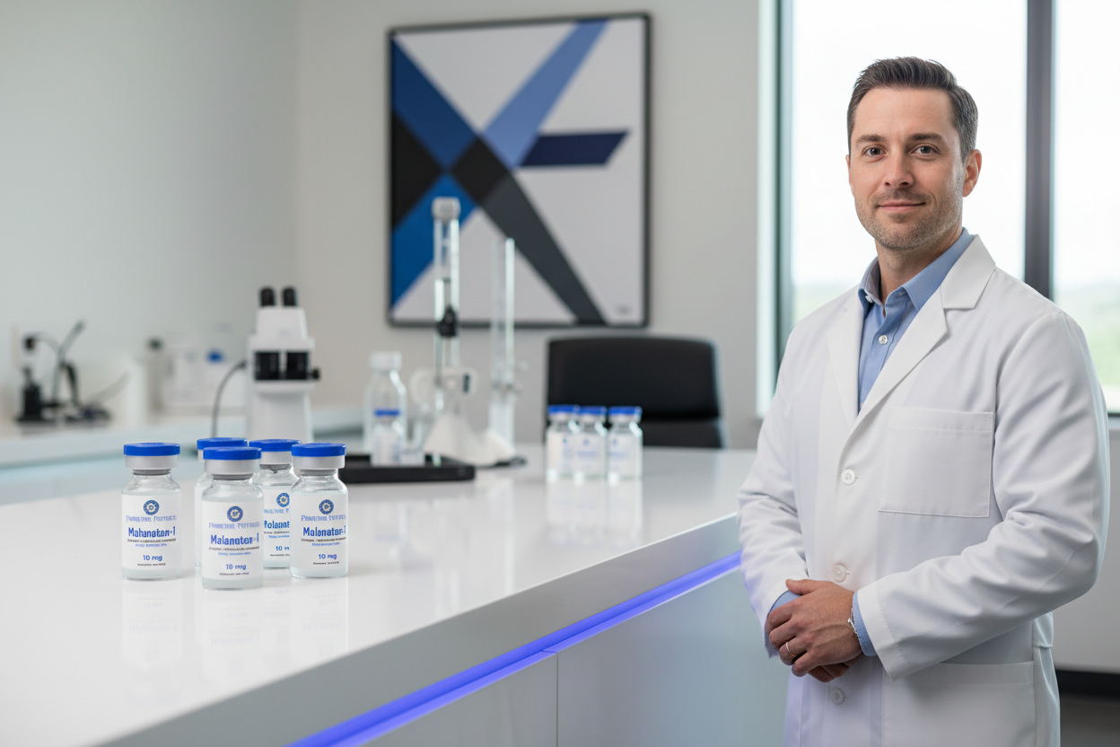 Primetime Peptides Hero Banner - Doctor on Right